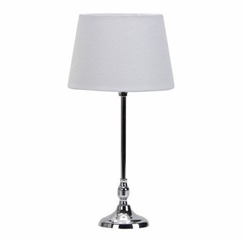Distribuidor - Lâmpadas Diversas | Sobre Mesas Decoração | SOBREMESA RASBORA 1XE27 CROMO 46.5X23X23 CM Ref: 134771020